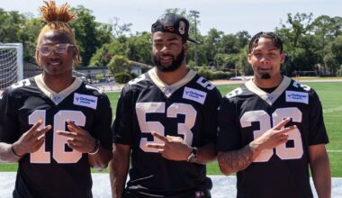 Saints and Pelicans players and staff team up for a Day of Service at Tad Gormley