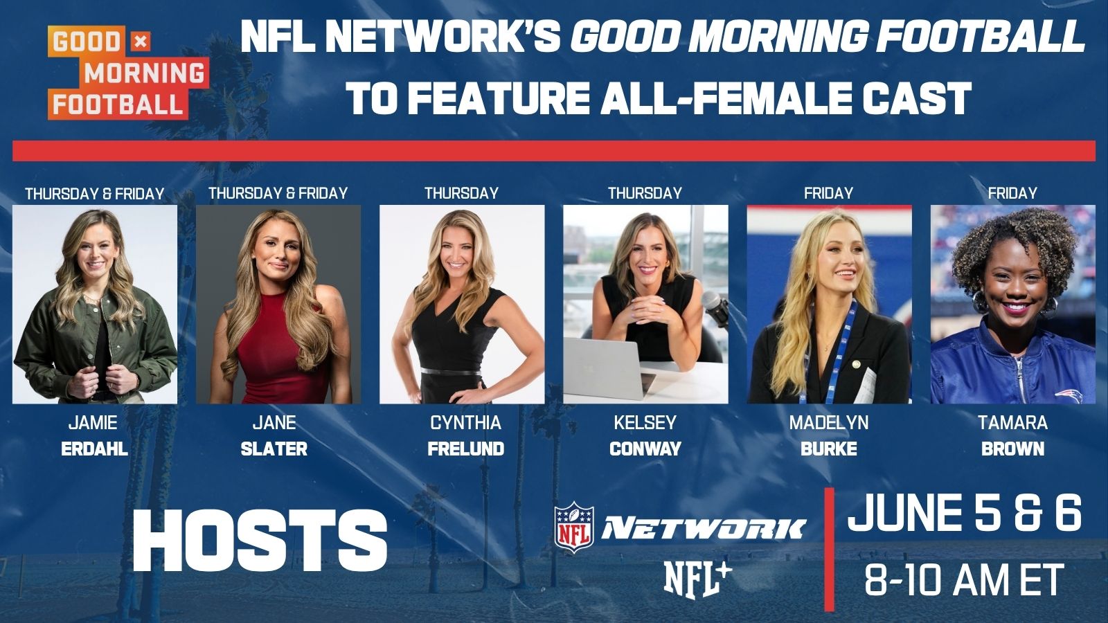 Jamie Erdahl leading 'Good Morning Football' all-female cast for two-day NFL Network event