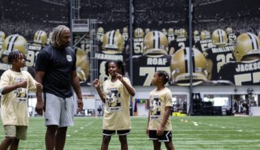 Saints DE Cam Jordan hosts 7th annual C3 Youth Football Camp