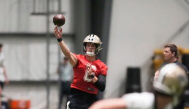 Tyler Shough shines in week two of Saints OTAs