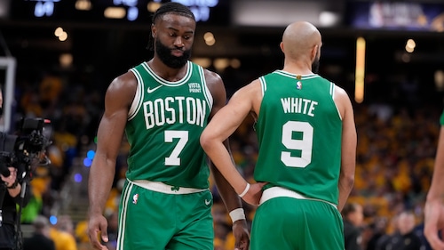 Jaylen Brown & Derrick White of the Boston Celtics (2024)
