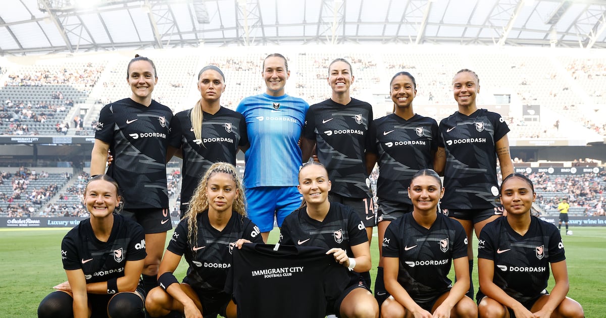 Angel City Football Club makes statement with ‘Immigrant City Football Club’ shirts