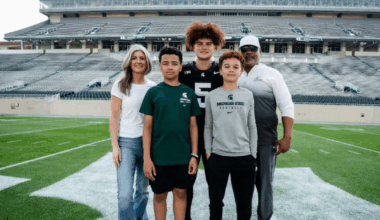 Michigan State commit Tristan Comer (photo courtesy of Tristan Comer via Twitter).