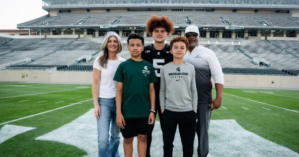 Michigan State commit Tristan Comer (photo courtesy of Tristan Comer via Twitter).