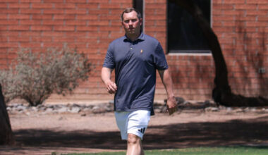 ASU football head coach Kenny Dillingham at Cardinals OTAs....