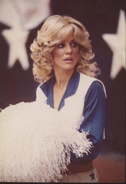 Dallas Cowboys Cheerleader Dana Presley Killmer, photographed on the sidelines during the '80s.