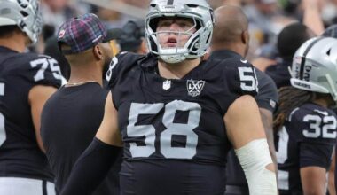 Las Vegas Raiders OL Jackson Powers-Johnson