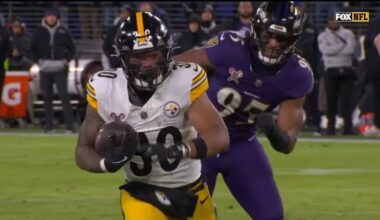 Steelers rushing offense Jaylen Warren