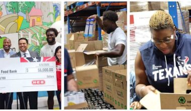‘Blessing to give back,’ Texans’ Will Anderson Jr. presents $56,000 to Houston Food Bank in H-E-B partnership