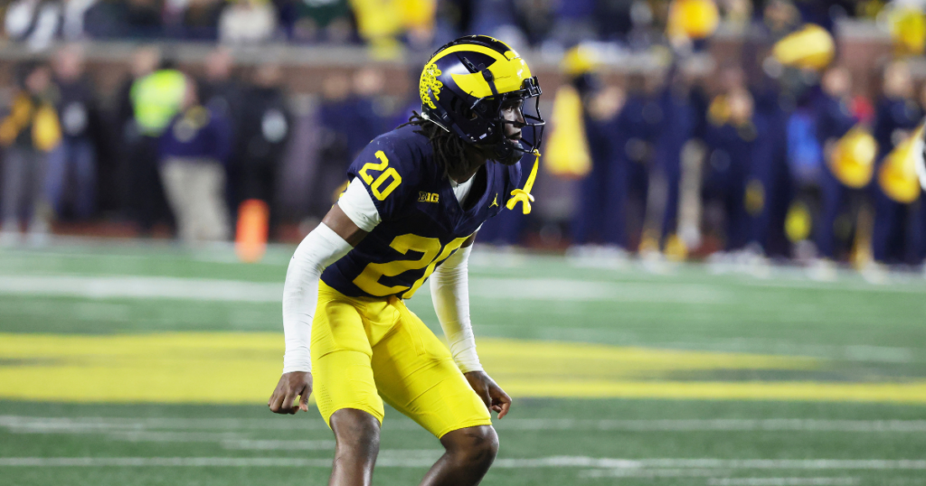 Michigan Wolverines football cornerback Jyaire Hill started most of the season in 2024. (Photo by Rick Osentoski-Imagn Images)