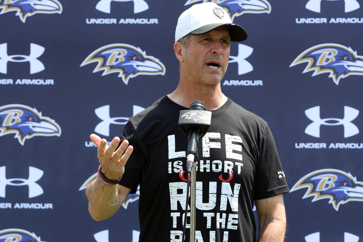 John Harbaugh, 62, Just Blew People's Minds by Squatting Over 400 Pounds