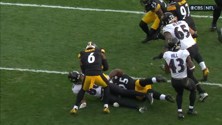 Steelers Ravens Patrick Queen Isaiah Likely