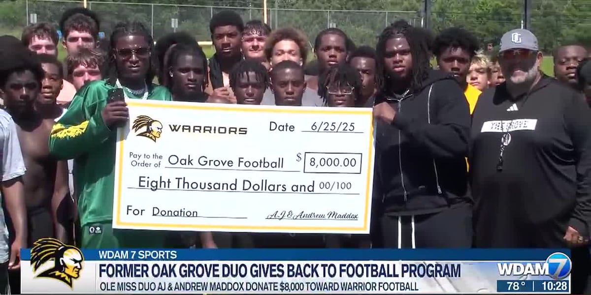 Maddox family gives back to Oak Grove High School football program