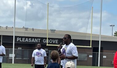 Cowboys’ David Overstreet II gives back to Pleasant Grove through youth football camp