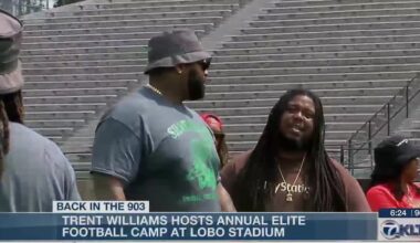 Former Lobo Trent Williams hosts annual Elite Football Camp at Lobo Stadium