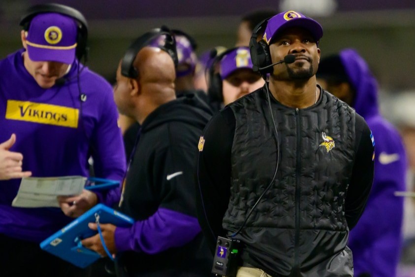 After interviewing with a few teams, Brian Flores is happy to be back with Vikings