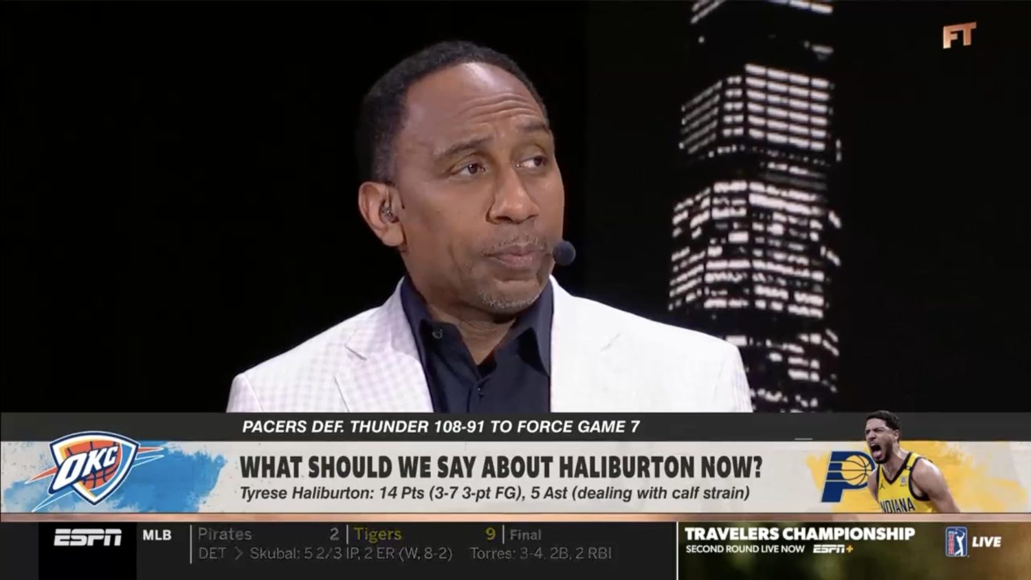 Stephen A. Smith rolls eyes at Max Kellerman reference