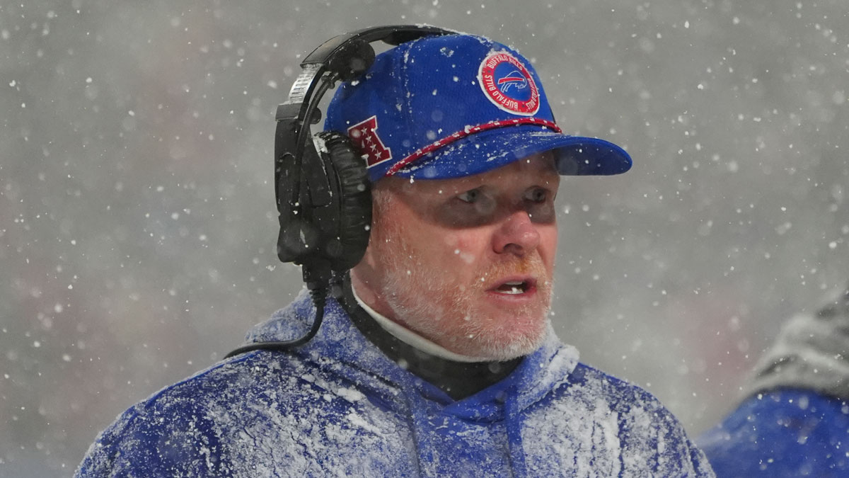 Buffalo Bills head coach Sean McDermott during the second half against the San Francisco 49ers at Highmark Stadium.