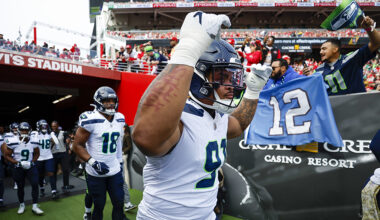 Seattle Seahawks Byron Murphy entrance San Francisco 49ers 2024...