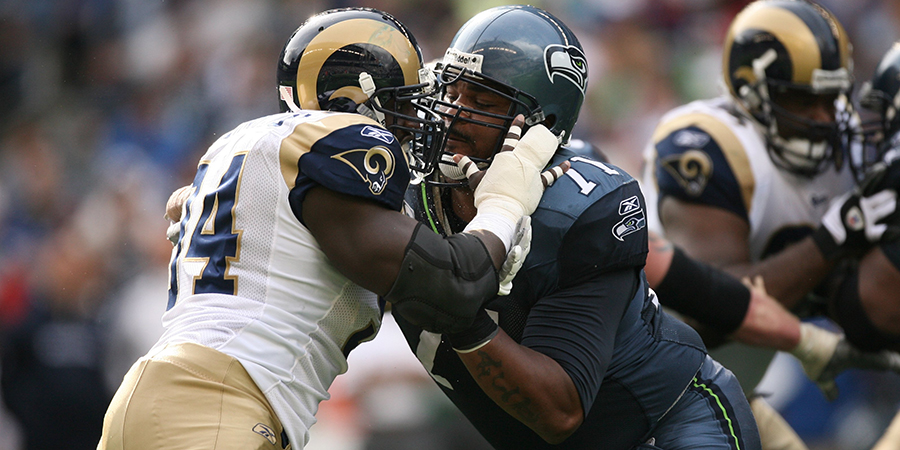 Seattle Seahawks Walter Jones 2008 St. Louis Rams...