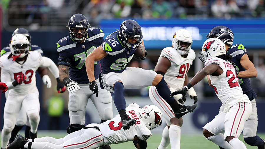Seattle Seahawks Zach Charbonnet Abraham Lucas Arizona Cardinals 2024...