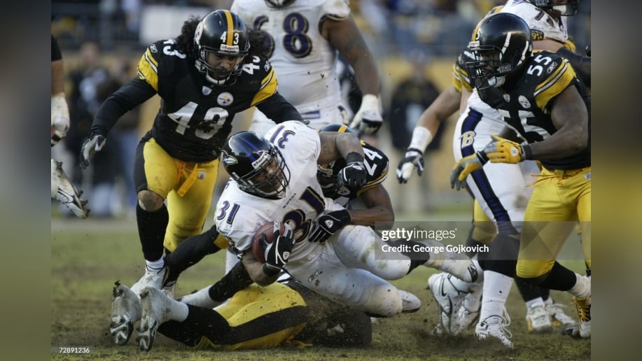 Steelers Joey Porter Sr. Troy Polamalu Jerome Bettis Hines Ward