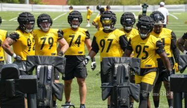 Cam Heyward Isaiahh Loudermilk Logan Lee Jacob Slade Keeanu Benton Montravius Adams defensive line Steelers 2024 Training Camp Steelers defensive line