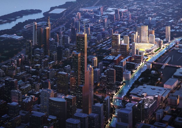 A conceptual rendering of The 78 neighborhood, including the potential...