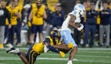 Beanie Bishop Ignites College Football Rivalry with Bold Stomp