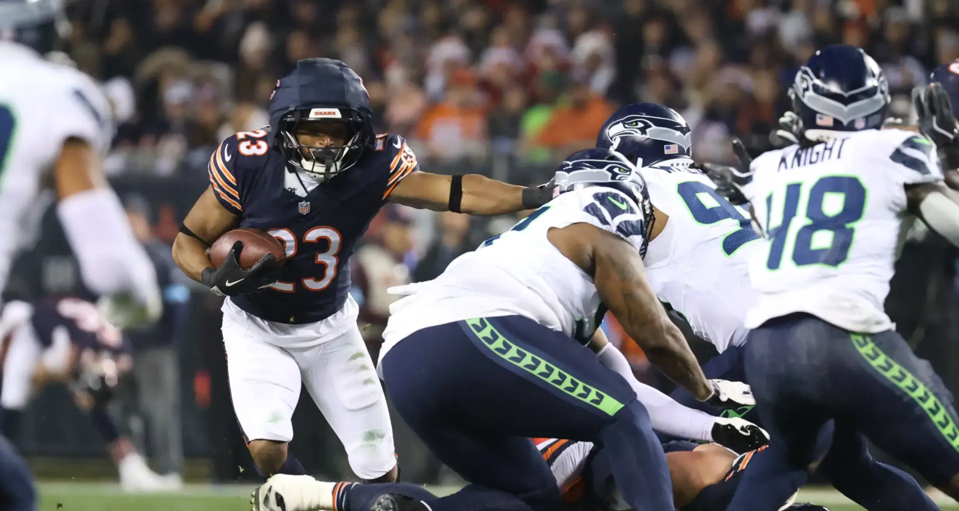 Roschon Johnson poised to fill Jamaal Williams' shoes as Bears face running back dilemma