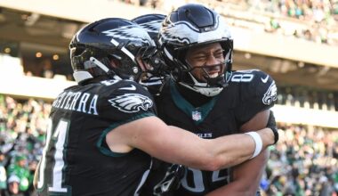 5 Eagles thoughts: Representation at 'TEU' shows depth of Birds' tight end room