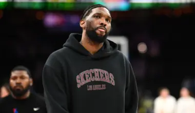 Joel Embiid breaks silence post-surgery to cheer Real Madrid at Philadelphia Eagles stadium with Kai Wagner