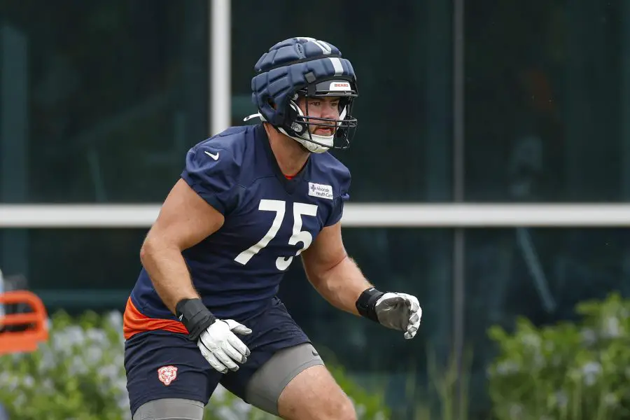 Chicago Bears OT Ozzy Trapilo has been disappointing this season.