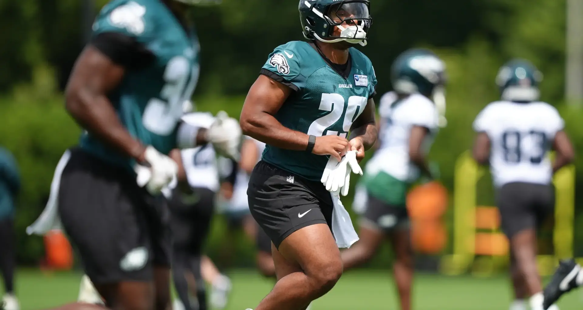 A.J. Dillon draws inspiration from Sophie Cunningham’s fierce defense as he gears up for Eagles season