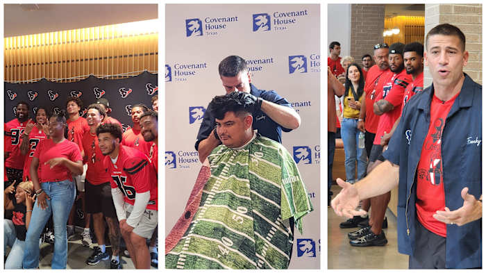 Texans’ Frank Ross holds annual Coaches’ Cuts event to benefit Covenant House Texas: ‘It means a lot’