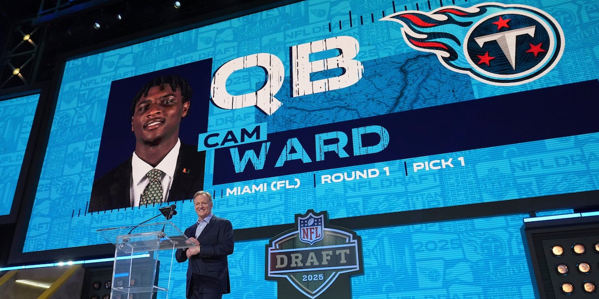 Cam Ward goes No. 1, Travis Hunter 2nd and Shedeur Sanders not picked in 1st round of NFL draft