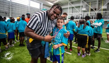Dolphins Rookies Host Special Olympics Florida Athletes