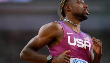 Olympic 100 champion Noah Lyles calls off weekend race with Miami Dolphins' Tyreek Hill for "personal reasons"
