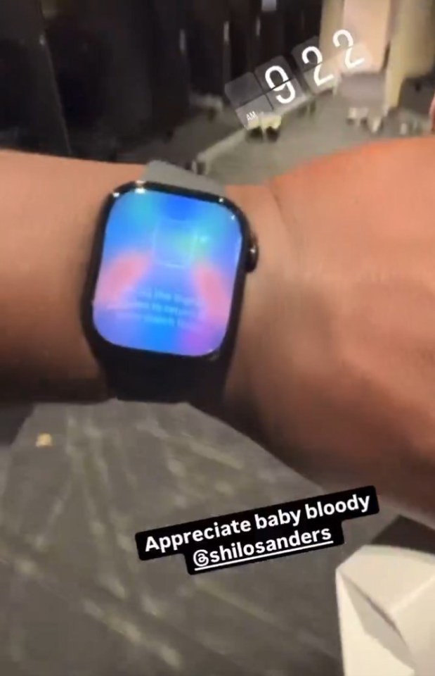 Tawfiq Thomas shared the Apple Watch Sanders had bought him