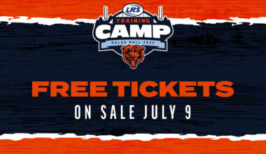 Chicago Bears announce open practice schedule and ticket information for 2025 Chicago Bears Training Camp by LRS and Family Fest 