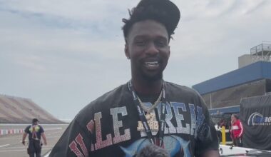 Detroit Lions' Kerby Joseph serves as grand marshal at Michigan International Speedway