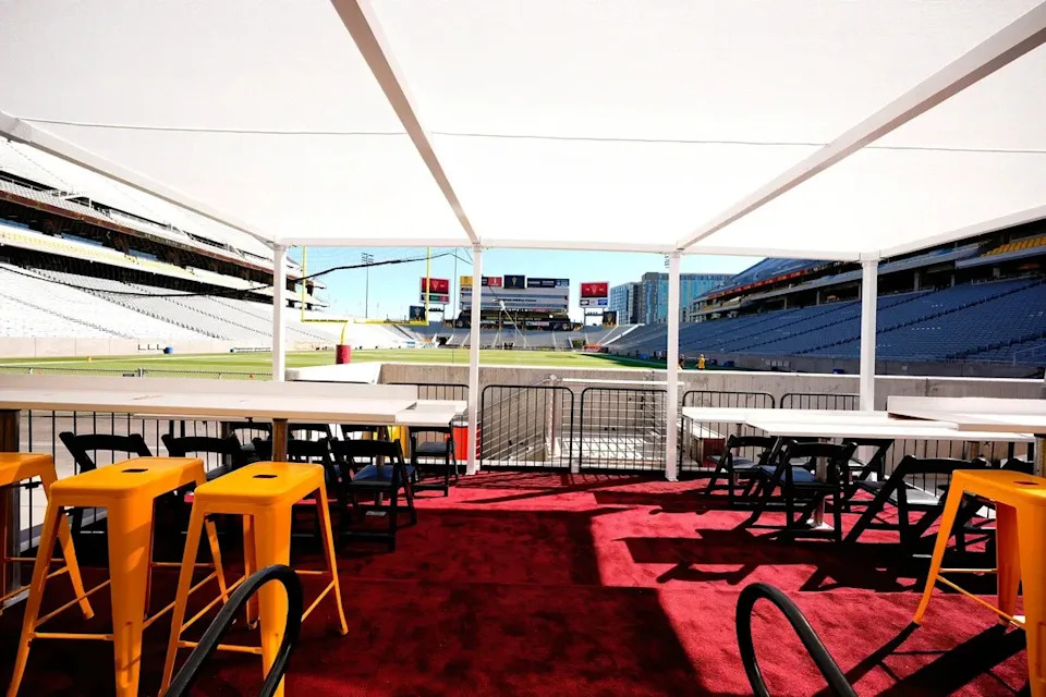 Another view of new premium seating at Arizona State's Mountain America Stadium.
