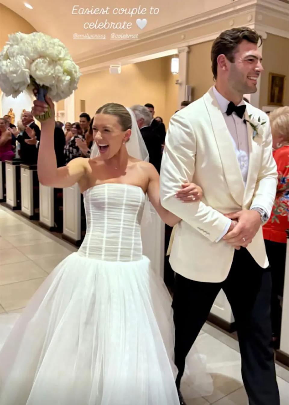 Kmet married Emily Jarosz on Saturday. Instagram/Emily Jarosz