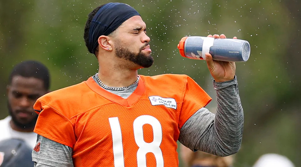 Chicago Bears quarterback Caleb Williams. Kamil Krzaczynski-Imagn Images