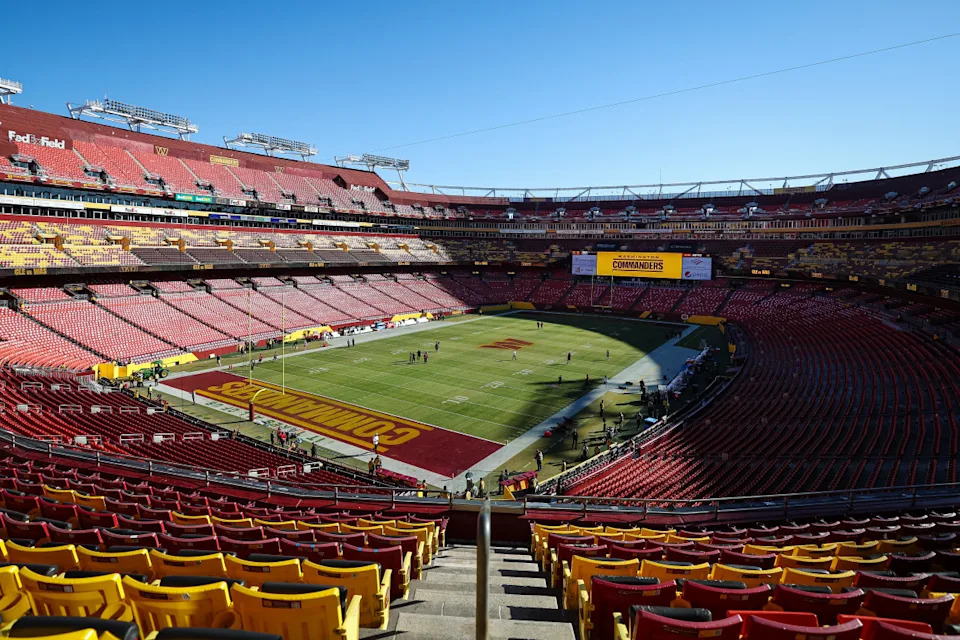 LANDOVER, MD - JANUARY 01: A general view of the stadium before the game between the Washington Commanders and the Cleveland Browns at FedExField on January 1, 2023 in Landover, Maryland. (Photo by Scott Taetsch/Getty Images)Scott Taetsch/Getty Images