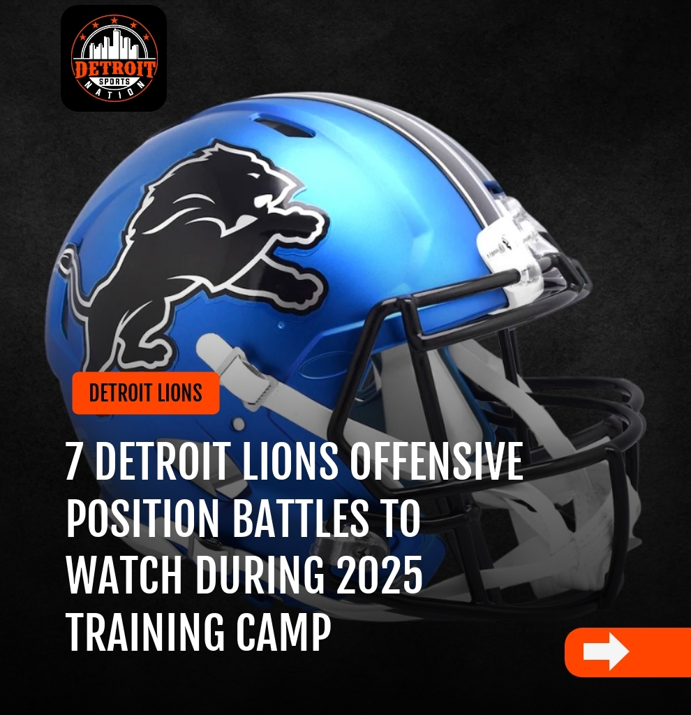 7 Detroit Lions Offensive Position Battles to Watch During 2025 Training Camp