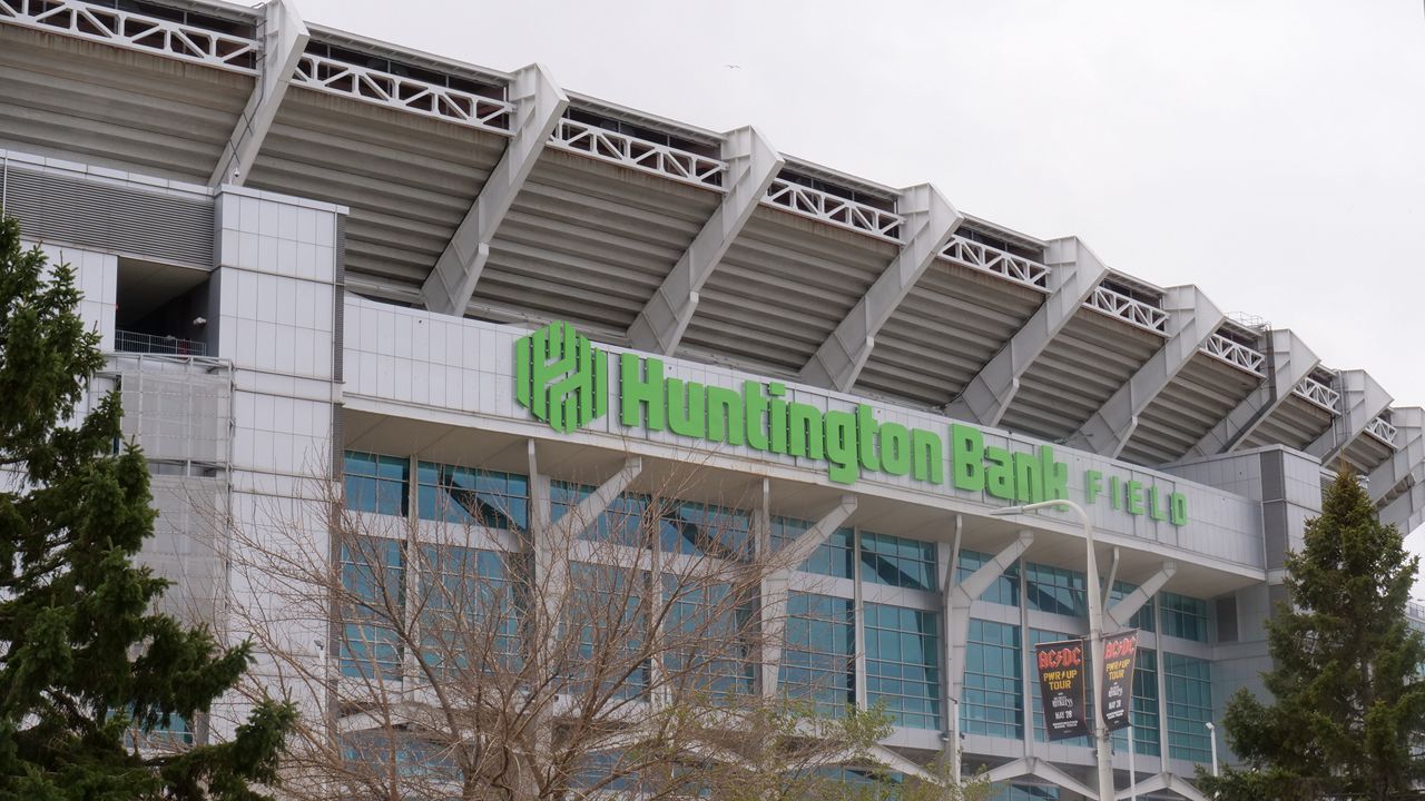 Huntington Bank Field in downtown Cleveland. (Spectrum News 1/Chloe McGill)