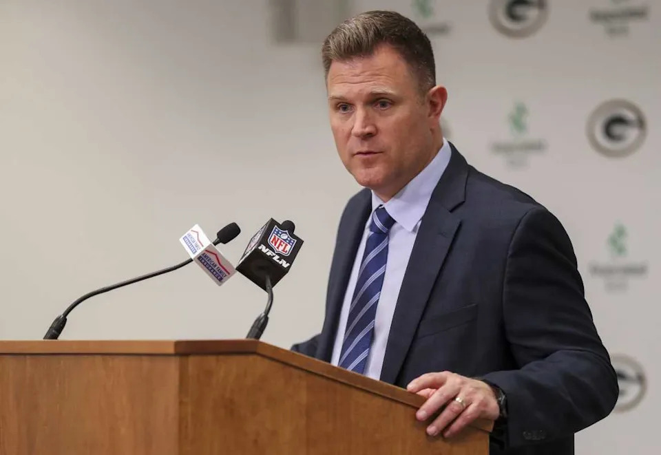 Green Bay Packers general manager Brian Gutekunst.© Tork Mason&sol;USA TODAY NETWORK-Wisconsin &sol; USA TODAY NETWORK
