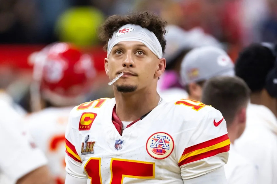 Kansas City Chiefs quarterback Patrick Mahomes (15).Mark J&period; Rebilas-Imagn Images