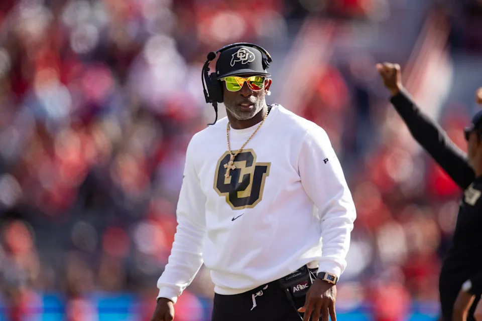 Colorado Buffaloes head coach Deion Sanders.Mark J&period; Rebilas-Imagn Images